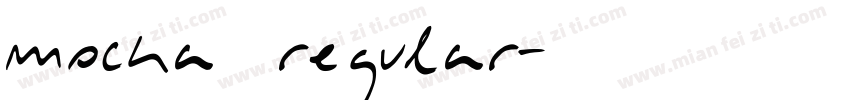 mocka regular字体转换